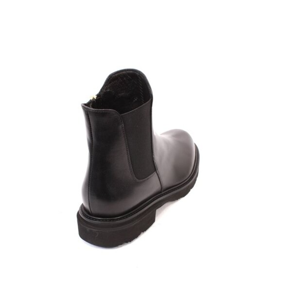 Luca Grossi 709 Black Leather / Stretch Ankle Heel Boots - Picture 4 of 8